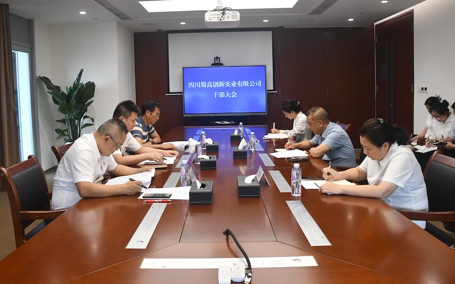 蜀道高速集團黨委副書記、董事趙根出席創新實業公司干部大會.jpg